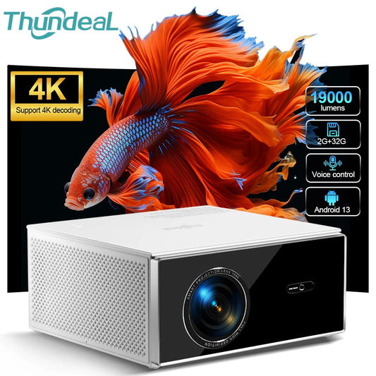 Portable Projector TDA7W Android 13 Wifi for 2K 4K Full HD 1080P 3D Projetor Home Cinema Video Beam Projector 2G 32G