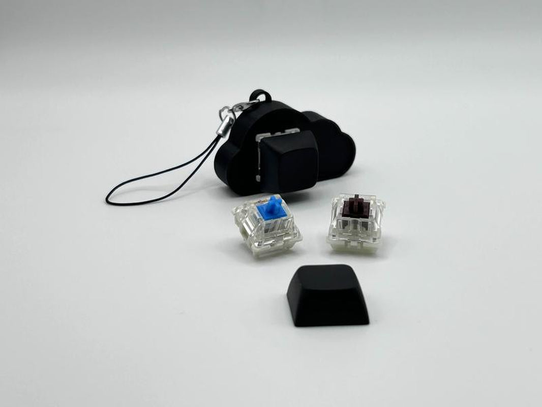 1 Key Mechanical Keyboard Cloud Keychain