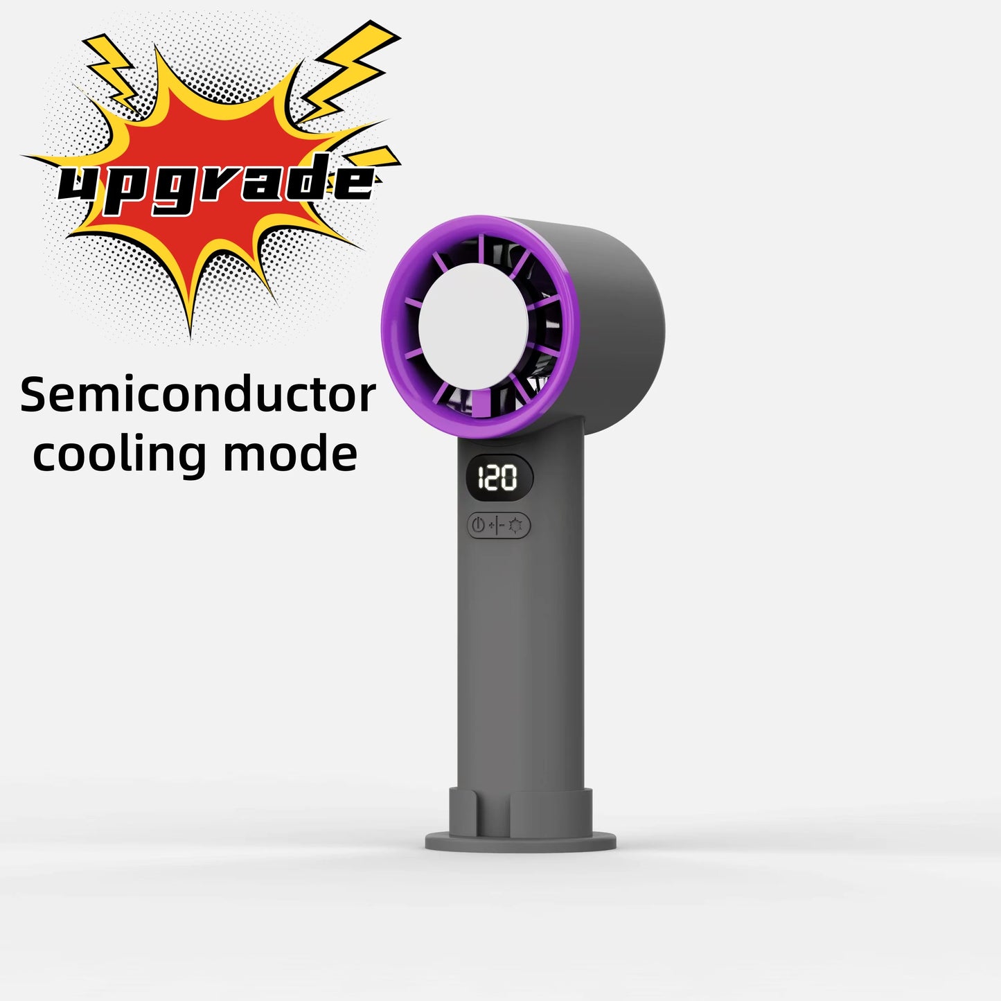 Portable 120-Speed Handheld Fan 