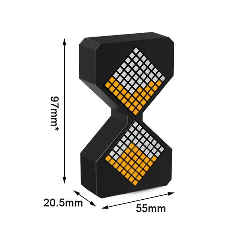 DIY Digital Hourglass Timers Birthday Gift Toys LED Electronic Hourglass Cyber Style Home Decoration Birthday Christmas Gift