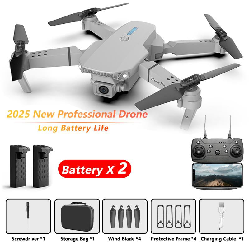 E88 Foldable Remote Control Quadcopter Drone starter kit