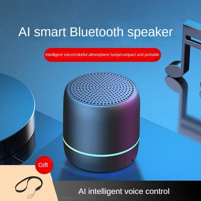 AI Intelligent Voice Control Mini Wireless Bluetooth Speaker 