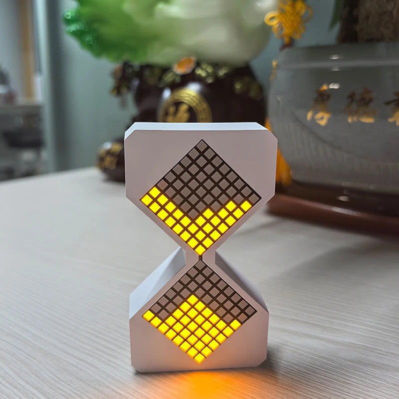 DIY Digital Hourglass Timers Birthday Gift Toys LED Electronic Hourglass Cyber Style Home Decoration Birthday Christmas Gift