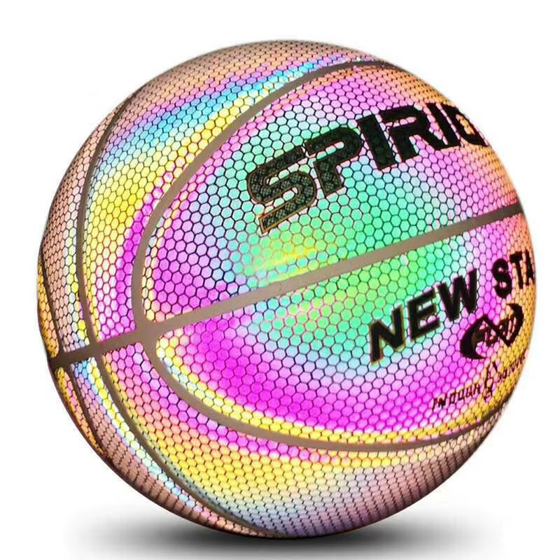 Reflective Basketball Balls Size 7 Wear-Resistant Luminous 
