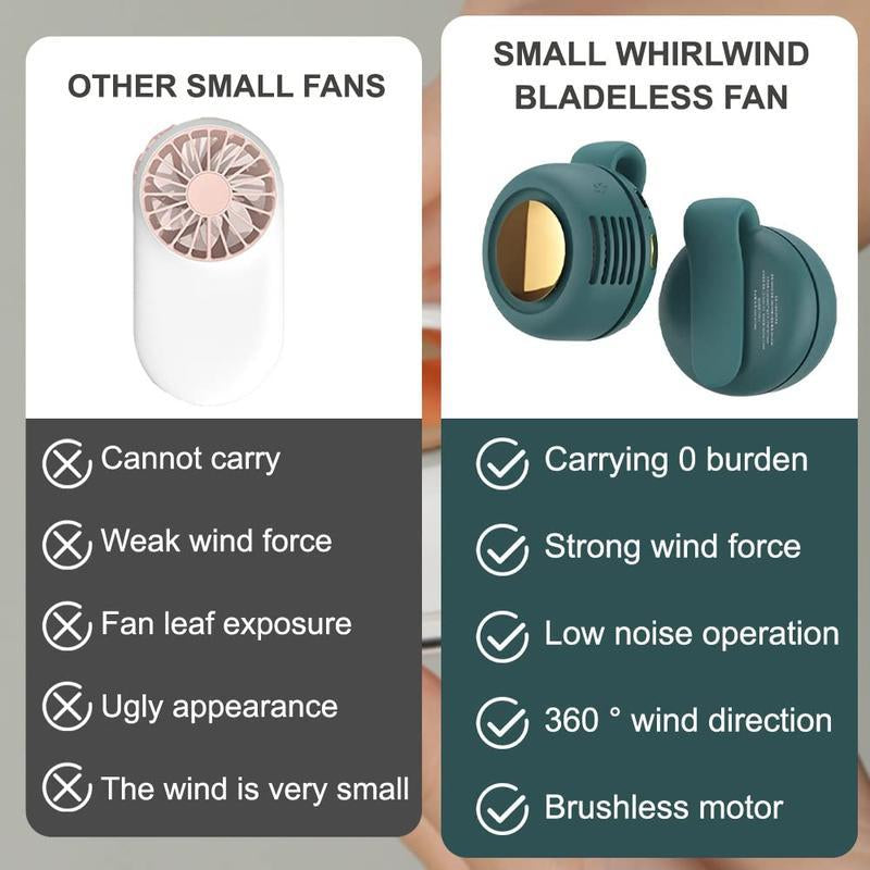 Bladeless Mini - Quiet, Three-Speed Adjustable Waist Fan