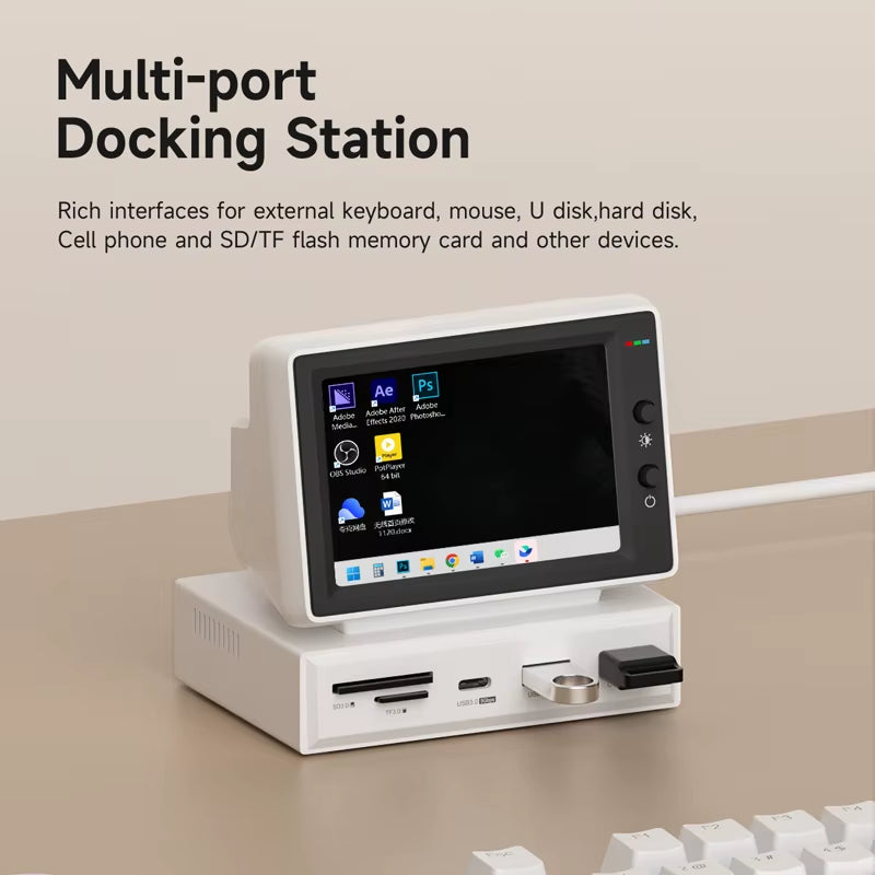 3.5Inch IPS Mini Screen AIDA64 Mini PC CPU RAM HDD