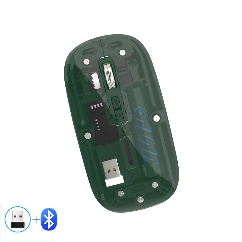 Transparent Wireless Mouse Dual Mode 