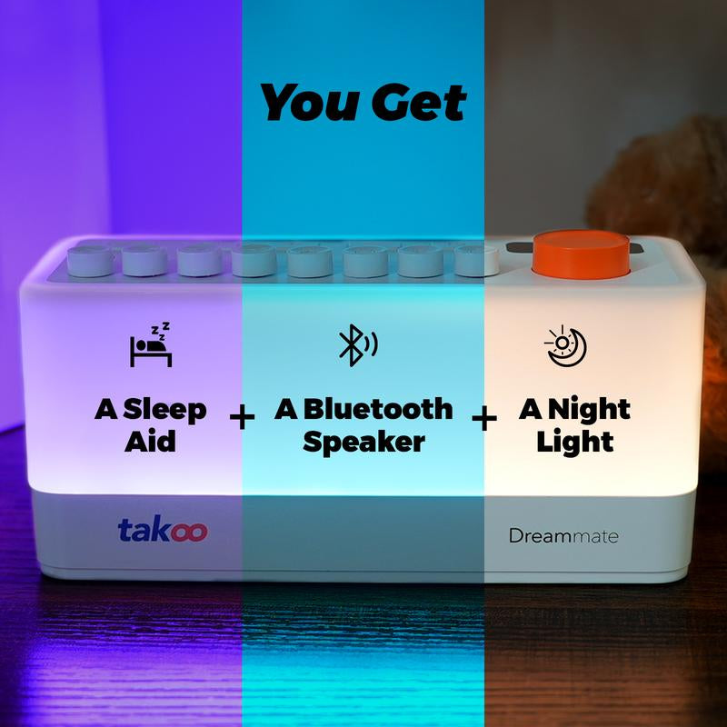 [Limited Stock] TAKOO 3-In-1 Sound Machine/Bluetooth Speaker/Night Light