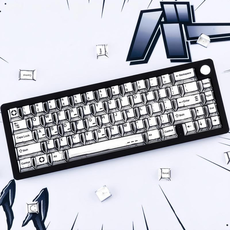 Comic Theme Keycap Keyboard