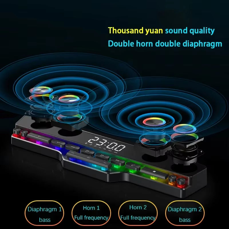 Stereo Wireless Bluetooth Gaming Soundbar