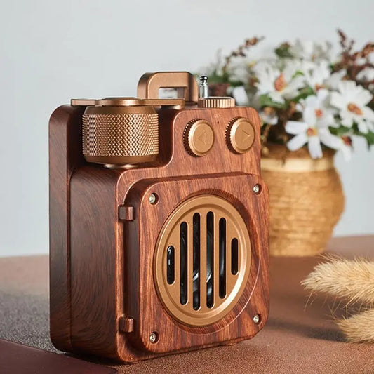 Unique Retro Radio Bluetoothcompatible Speaker 