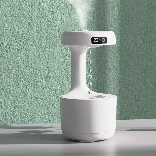 Anti Gravity Humidifier with LED Clock Display
