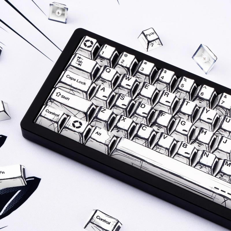 Comic Theme Keycap Keyboard