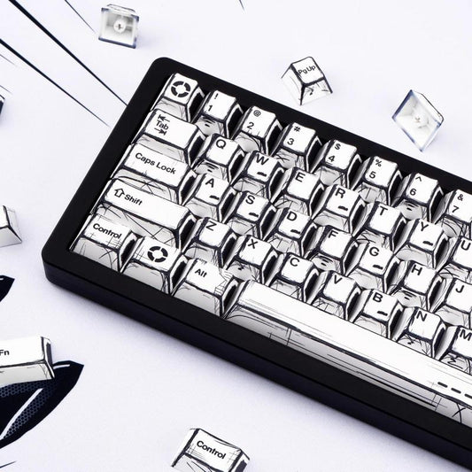 Comic Theme Keycap Keyboard