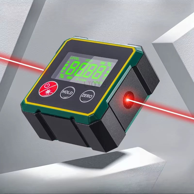 Electronic Laser Level with Digital Display, Slope Inclinometer